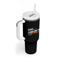 King Of The Camper Tumbler With Handle Outdoor Camping Mountain Nature Hiking Camp Lover Gift