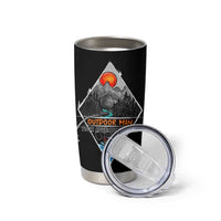 Outdoor Man Tumbler Cup Fishing Camping Mountain Nature Hiking Camp Lover Gift