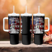New American Citizen Gift Tumbler With Handle Funny US Citizenship Congratulations Presents