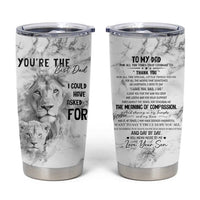 Christmas Gifts for Dad Tumbler Cup Lion Father and Son Fathers Day - Wonder Print Shop