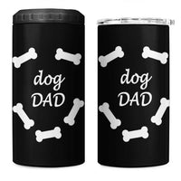 Dog Dad 4 in 1 Can Cooler Tumbler Funny Cute Pup Doggo Dog Dad Owner Fathers Day Gift
