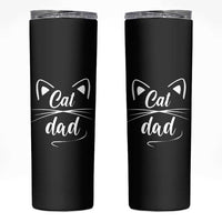 Cat Dad Gift Skinny Tumbler Cat Lover Fathers Day