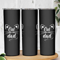 Cat Dad Gift Skinny Tumbler Cat Lover Fathers Day