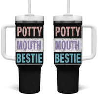 Funny Bestie Gifts Tumbler With Handle Potty Mouth Gag Gifts For Women Best Friend BFF Work Bestie