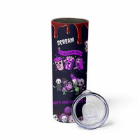 Funny Halloween Horror Skinny Tumbler Iced Coffee What's Your Favorite Scary Movie - Wonder Print Shop