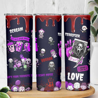 Funny Halloween Horror Skinny Tumbler Iced Coffee What's Your Favorite Scary Movie - Wonder Print Shop