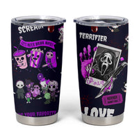 Funny Halloween Horror Tumbler Cup Iced Coffee What's Your Favorite Scary Movie - Wonder Print Shop
