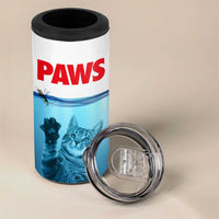 Paws Parody 4 in 1 Can Cooler Tumbler Cat Mouse Humorous Cat Chasing Mouse Kitten