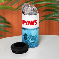 Paws Parody 4 in 1 Can Cooler Tumbler Cat Mouse Humorous Cat Chasing Mouse Kitten