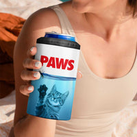Paws Parody 4 in 1 Can Cooler Tumbler Cat Mouse Humorous Cat Chasing Mouse Kitten