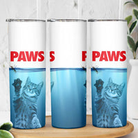 Paws Parody Skinny Tumbler Cat Mouse Humorous Cat Chasing Mouse Kitten