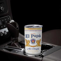 Fathers day Dia del Padre Tumbler Cup El Papa Mas Chingon Mexican Dad Husband Beer - Wonder Print Shop