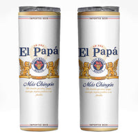 Mexican Dad Husband Beer Skinny Tumbler El Papa Mas Chingon Fathers day, Dia del Padre - Wonder Print Shop