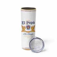 Mexican Dad Husband Beer Skinny Tumbler El Papa Mas Chingon Fathers day, Dia del Padre - Wonder Print Shop