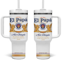 Mexican Dad Husband Beer Tumbler With Handle El Papa Mas Chingon Fathers day, Dia del Padre - Wonder Print Shop