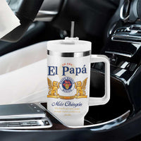 Mexican Dad Husband Beer Tumbler With Handle El Papa Mas Chingon Fathers day, Dia del Padre - Wonder Print Shop