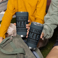 Mexican Dad Husband Tumbler Cup El Papa Mas Chingon Fathers day Dia del Padre - Wonder Print Shop