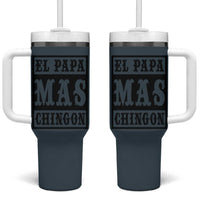 Mexican Dad Husband Tumbler With Handle El Papa Mas Chingon Fathers day Dia del Padre - Wonder Print Shop