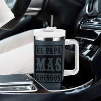 Mexican Dad Husband Tumbler With Handle El Papa Mas Chingon Fathers day Dia del Padre - Wonder Print Shop