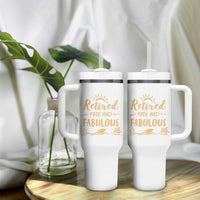 Retirement Gift for Woman 2026 Tumbler With Handle Goodbye Gifts Retired Free And Fabulous