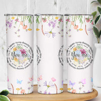 Christian Gifts for Women Skinny Tumbler Inspirational Religious Present Faith Jesus God Bible Verse Gift