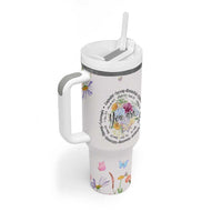 Christian Gifts for Women Tumbler With Handle Inspirational Religious Present Faith Jesus God Bible Verse Gift