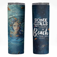 Beach Lovers Gifts For Women Skinny Tumbler Some Girls Are Just Born With The Beach In Their Souls