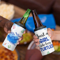 Gifts For Sea Turtle Lovers 4 in 1 Can Cooler Tumbler Cute Animal Lover Gifts For Women Girl