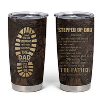 Bonus Dad Gifts Tumbler Cup Stepdad Stepped Up Dads Daddy Fathers Day Presents Camo - Wonder Print Shop