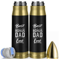 Best Bonus Dad Ever Bullet Tumbler Stepdad Stepped Up Dads Daddy Fathers Day Presents - Wonder Print Shop