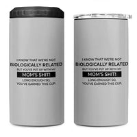 Funny Bonus Dad Gifts 4 in 1 Can Cooler Tumbler Stepdad Fathers Day - Wonder Print Shop