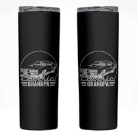 Funny Grandpa Classic Car Graphic Skinny Tumbler Father's Day Grandpa Gift