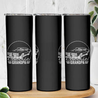 Funny Grandpa Classic Car Graphic Skinny Tumbler Father's Day Grandpa Gift