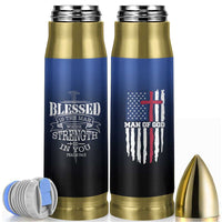 Christian Gifts for Men Bullet Tumbler Religious Cross US Flag Prayer Patriotic - Wonder Print Shop
