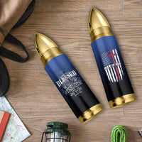 Christian Gifts for Men Bullet Tumbler Religious Cross US Flag Prayer Patriotic - Wonder Print Shop