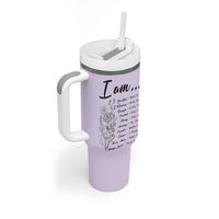 Christian Gifts for Women Faith Tumbler With Handle Inspirational Religious Bible Gift for Her - Wonder Print Shop