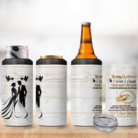 Gifts For Husband From Wife 4 in 1 Can Cooler Tumbler To My Husband I Love You Wedding Anniversary Gift