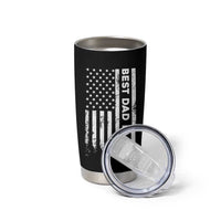 Christmas Gifts for Dad Tumbler Cup Best Dad Ever American US Flag Father's Day - Wonder Print Shop