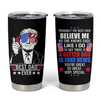 Christmas Gifts for Dad Tumbler Cup Best Dad Ever American Flag - Wonder Print Shop