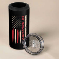 Bonus Dad Gifts 4 in 1 Can Cooler Tumbler Stepdad American Flag Fathers Day - Wonder Print Shop