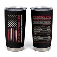 Bonus Dad Gifts Tumbler Cup Stepdad American Flag Fathers Day - Wonder Print Shop