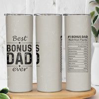 Best Bonus Dad Ever Skinny Tumbler Stepdad Fathers Day Gifts From Stepdaughter Stepson - Wonder Print Shop