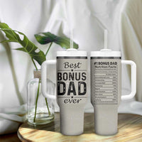 Best Bonus Dad Ever Tumbler With Handle Stepdad Fathers Day Gifts From Stepdaughter Stepson - Wonder Print Shop