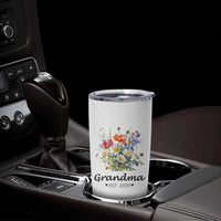 Promoted to Grandma Tumbler Cup Granny Est.2025 Pregnancy Announcement Gifts for New Grandparents - Wonder Print Shop