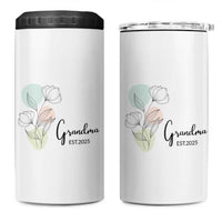 Promoted to Grandma 4 in 1 Can Cooler Tumbler Est 2025 New Grandmother Gift