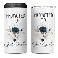 Promoted to Grandma 4 in 1 Can Cooler Tumbler First Time Grandmother New Nana Gift