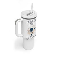 Promoted to Grandma Tumbler With Handle First Time Grandmother New Nana Gift
