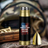 Funny Beer Alcohol Drunk Bullet Tumbler Make America Drunk Again American Flag USA 4th July
