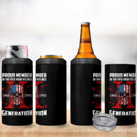 Proud Member Fck Your Feelings X Generation Horror Skull 4 in 1 Can Cooler Tumbler Funny Halloween Gen X 4th Of July - Wonder Print Shop