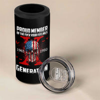 Proud Member Fck Your Feelings X Generation Horror Skull 4 in 1 Can Cooler Tumbler Funny Halloween Gen X 4th Of July - Wonder Print Shop